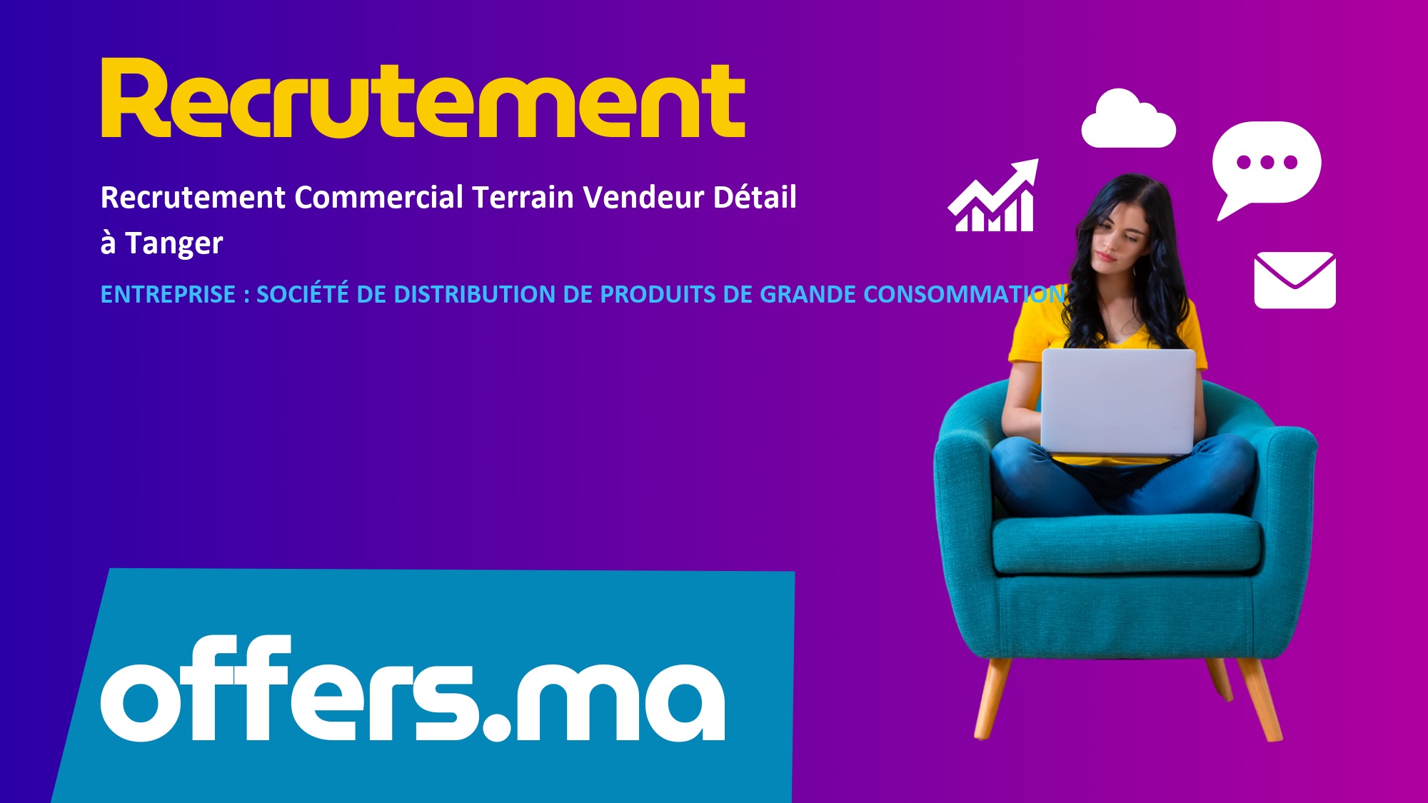Recrutement Commercial Terrain Vendeur Détail à Tanger