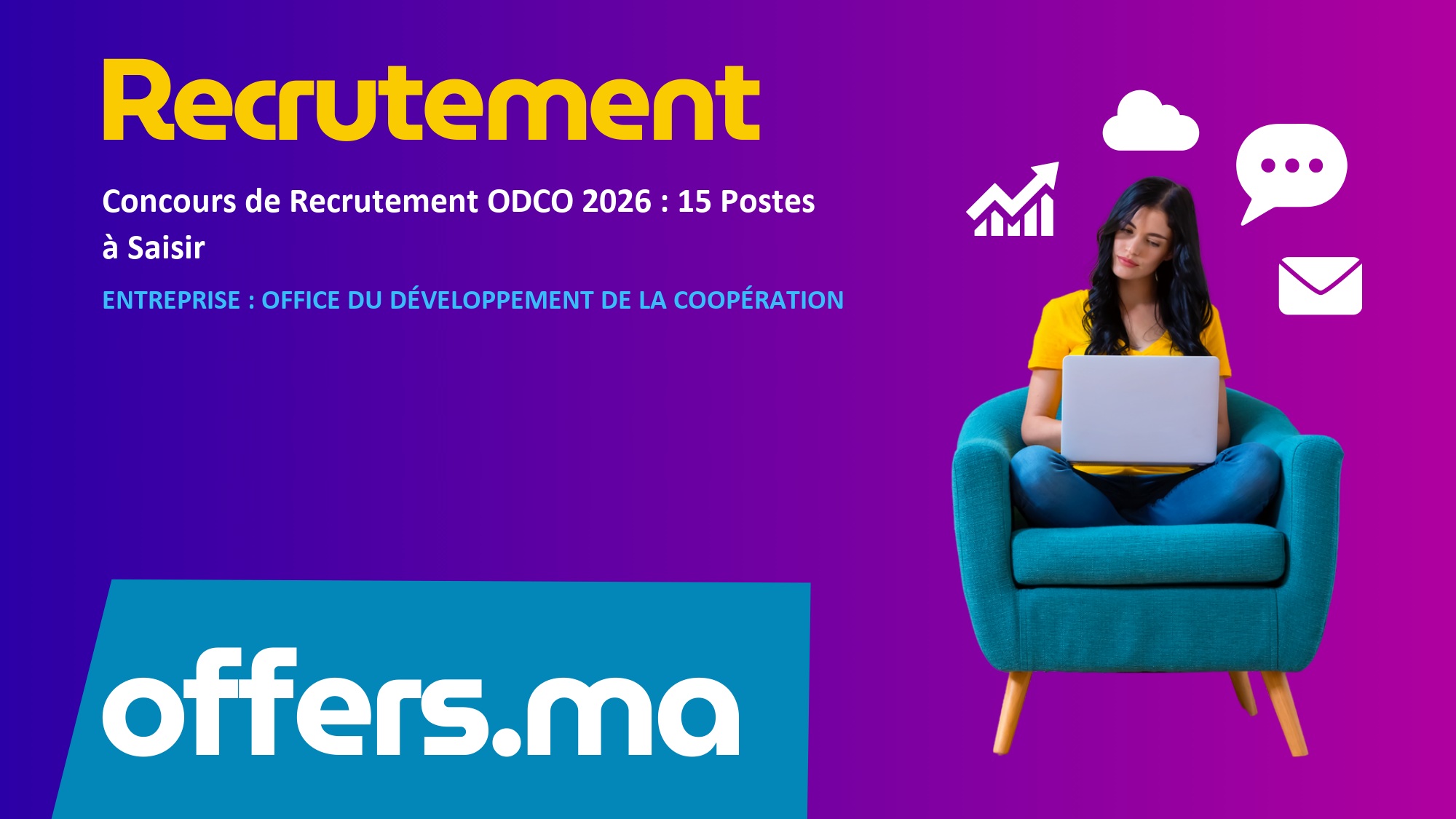 Concours de Recrutement ODCO 2026 : 15 Postes à Saisir