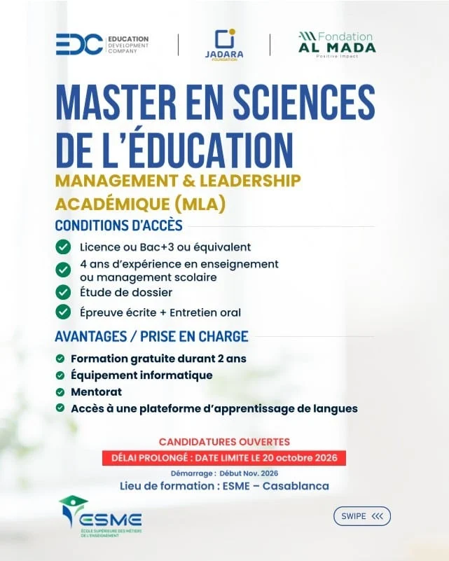 Jadara Foundation Bourses Enseignants