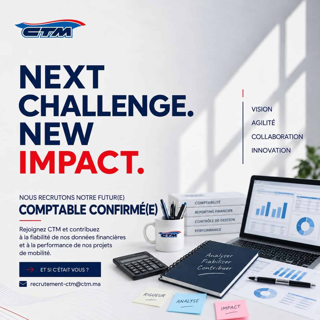 CTM recrute Comptable Confirmé
