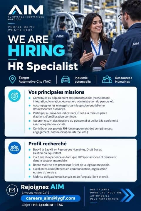 AIM recrute HR Specialist