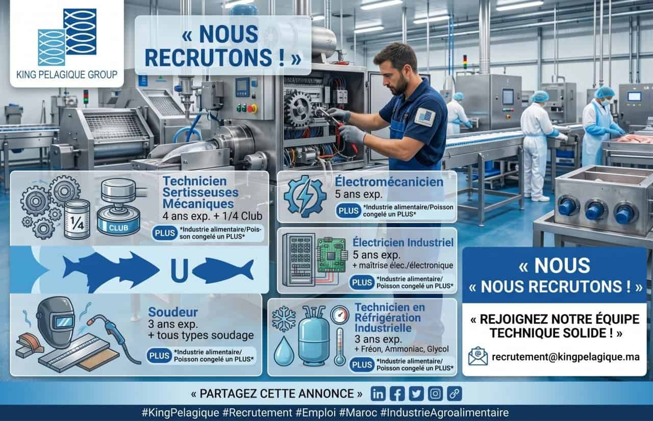 King Pelagique Group recrute