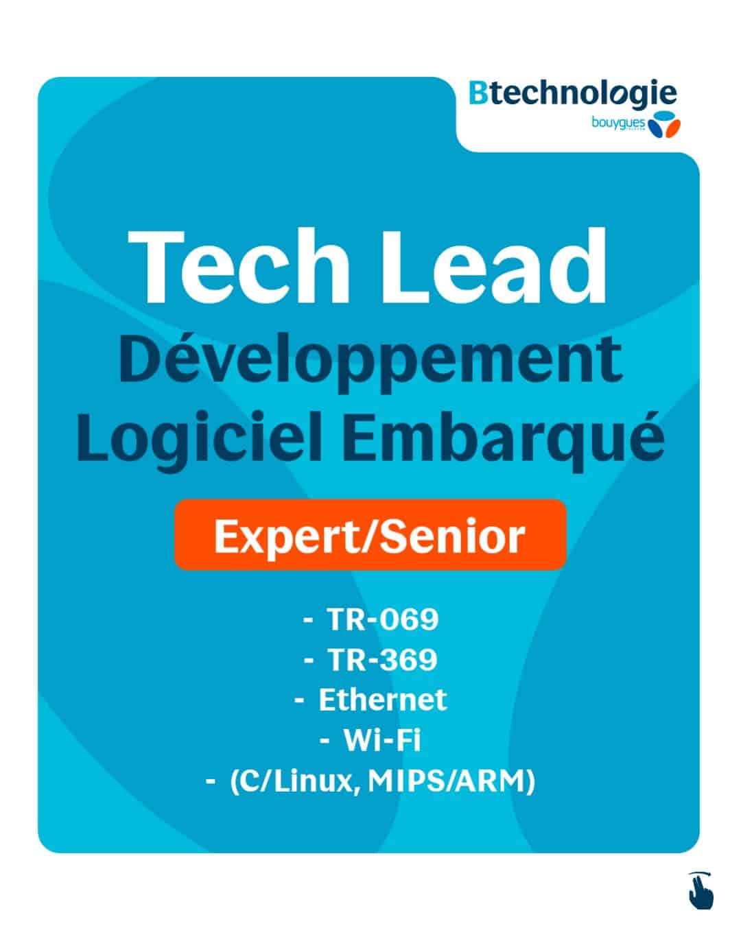 BTechnologie recrute Tech Lead Développement Logiciel Embarqué