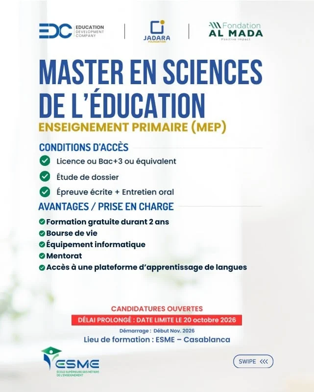 Jadara Foundation Bourses Enseignants