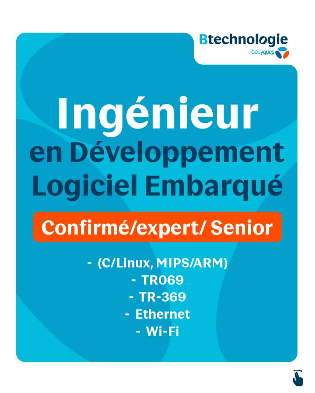 BTechnologie recrute Ingénieur Développement Logiciel Embarqué