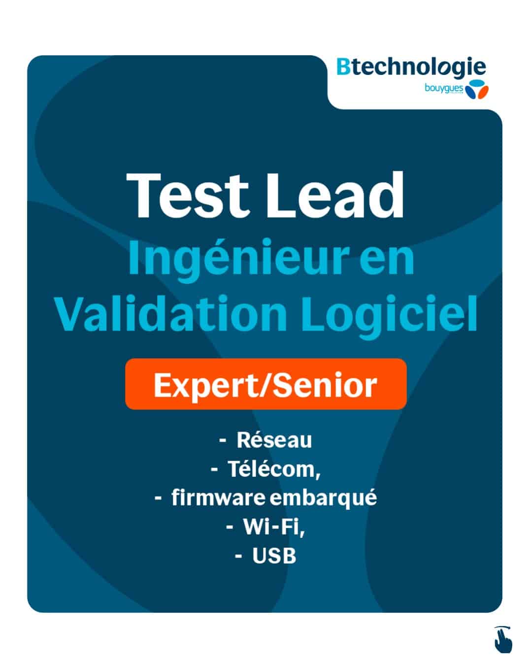 BTechnologie recrute Test Lead Validation Logiciel